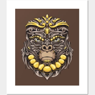 ornamental gorilla Posters and Art